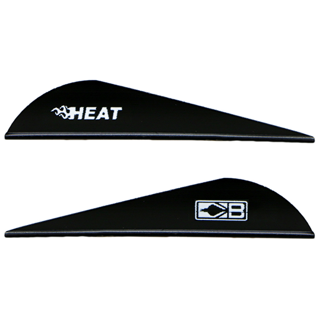 Bohning Heat Vane 2.5" Solid Black (36 pk.)