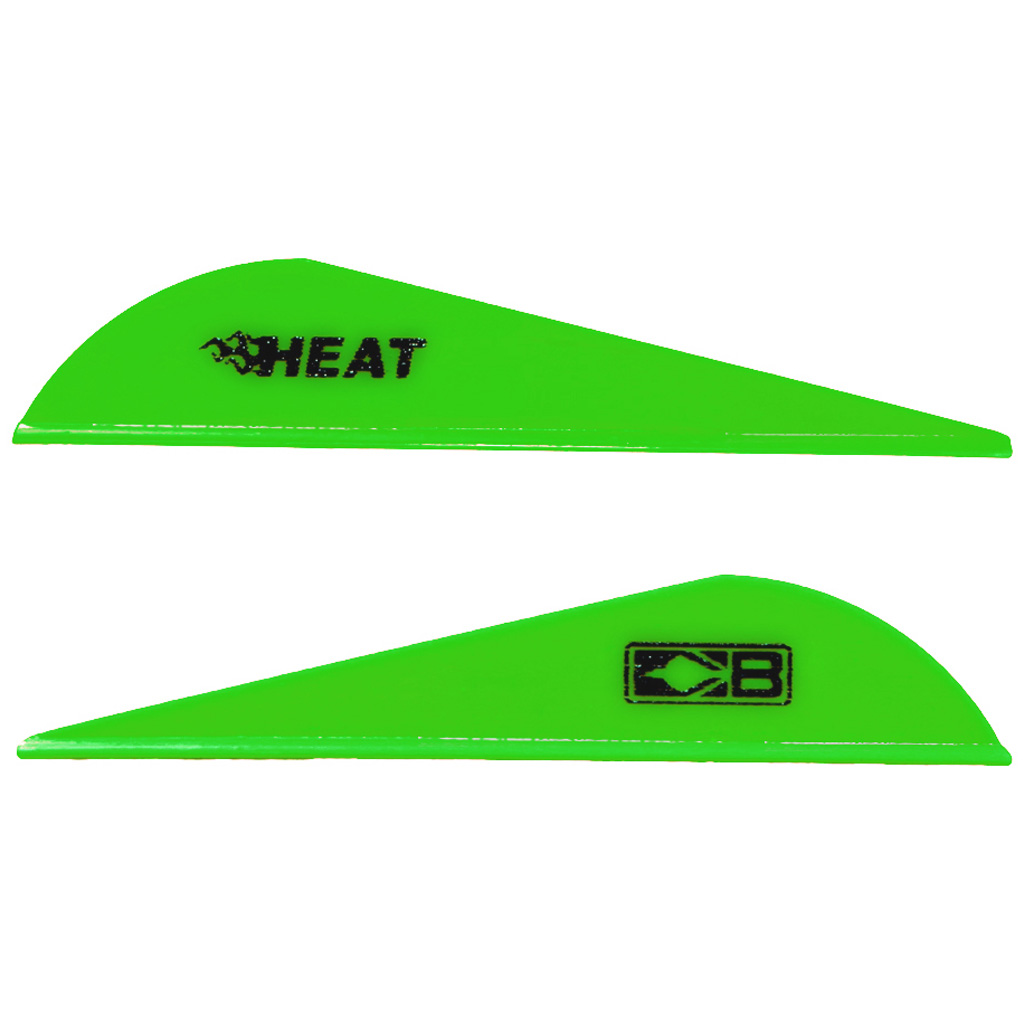 Bohning Heat Vanes Neon Green 36-Pack